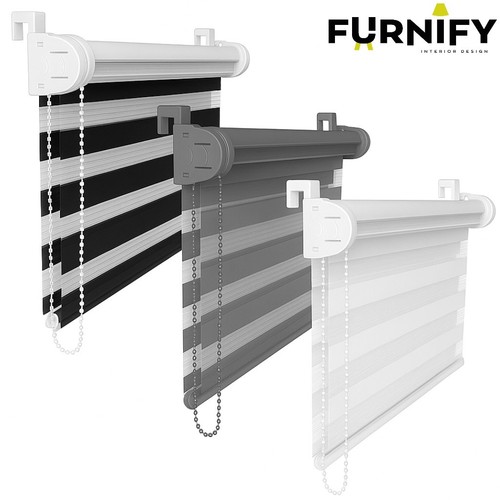 Furnify doppelrollo ohne - doppelrollo,